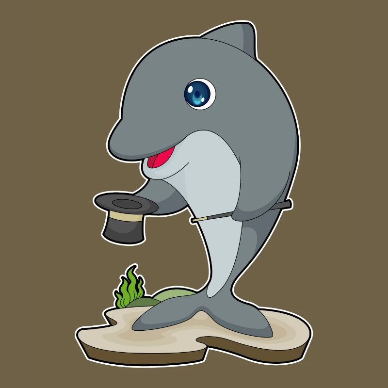 Chapeau haut de forme Dolphin Wizard