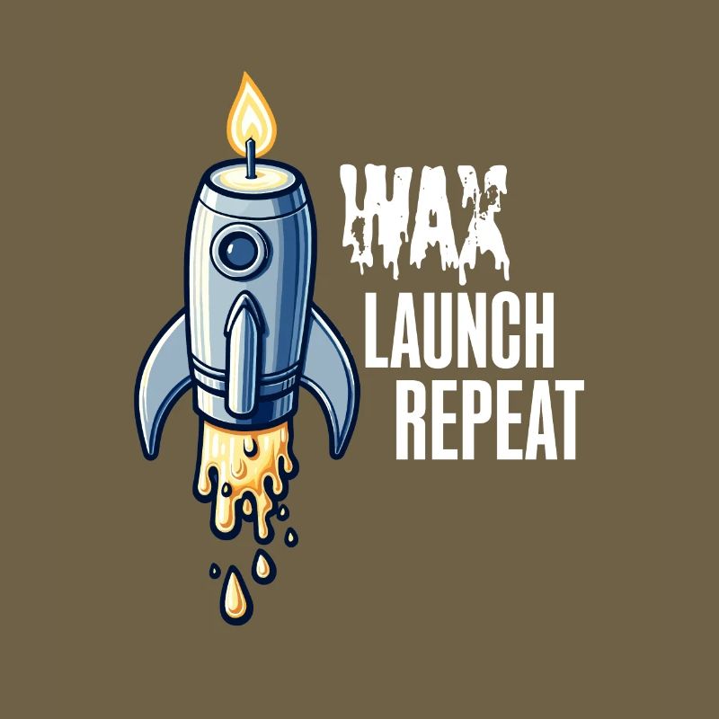 WAX Launch Repeat – Fun Rocket Candle Design