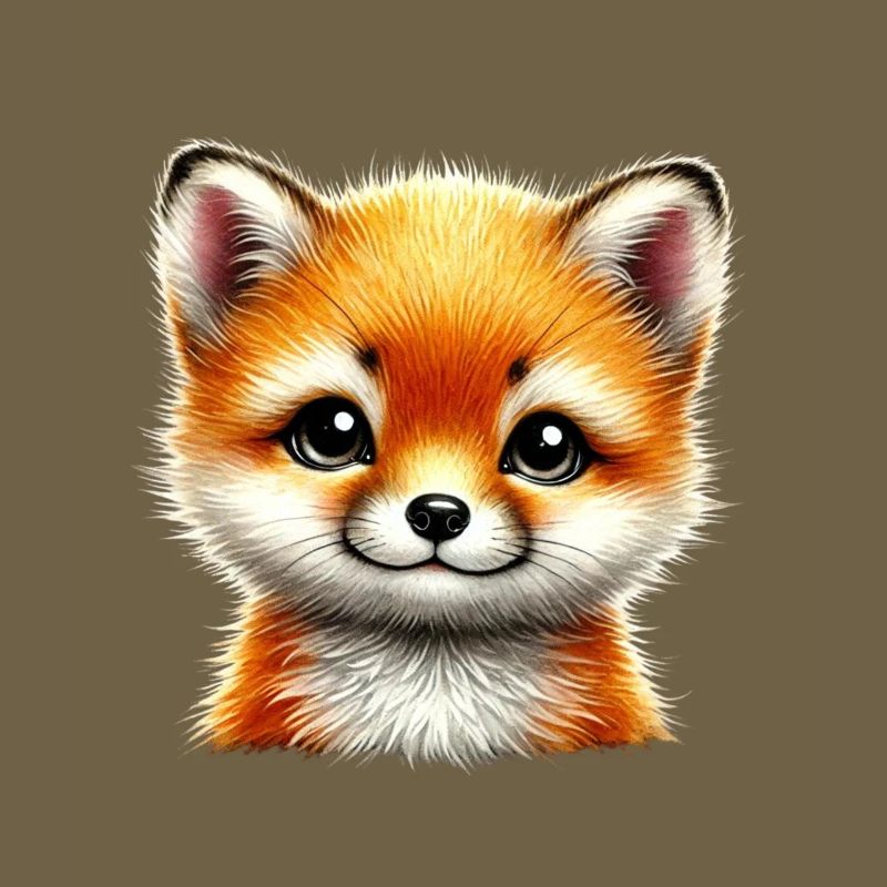 Fox Cute Fox Cub Design