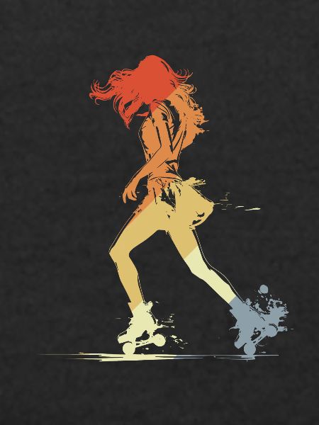Roller Skating Girl Grafik
