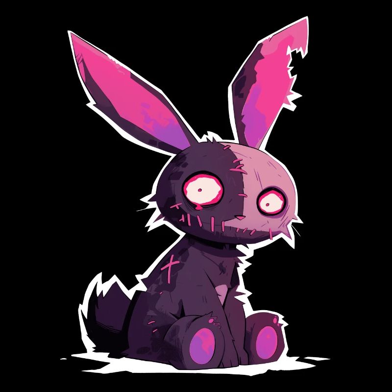 Goth Bunny Doll Bunny Gothique Poupée Grunge Cadeau