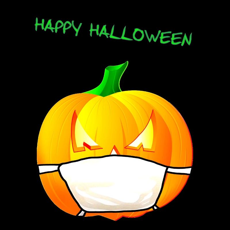 Pumpkin with face mask