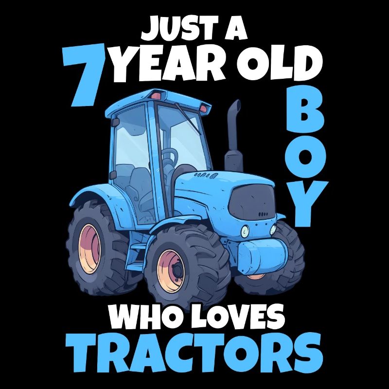 Traktor 7 Jahre Junge 7. Geburtstag Geschenk