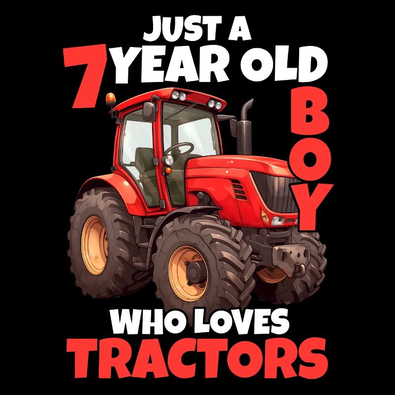 Traktor 7. Geburtstag Junge 7 Jahre Geschenk