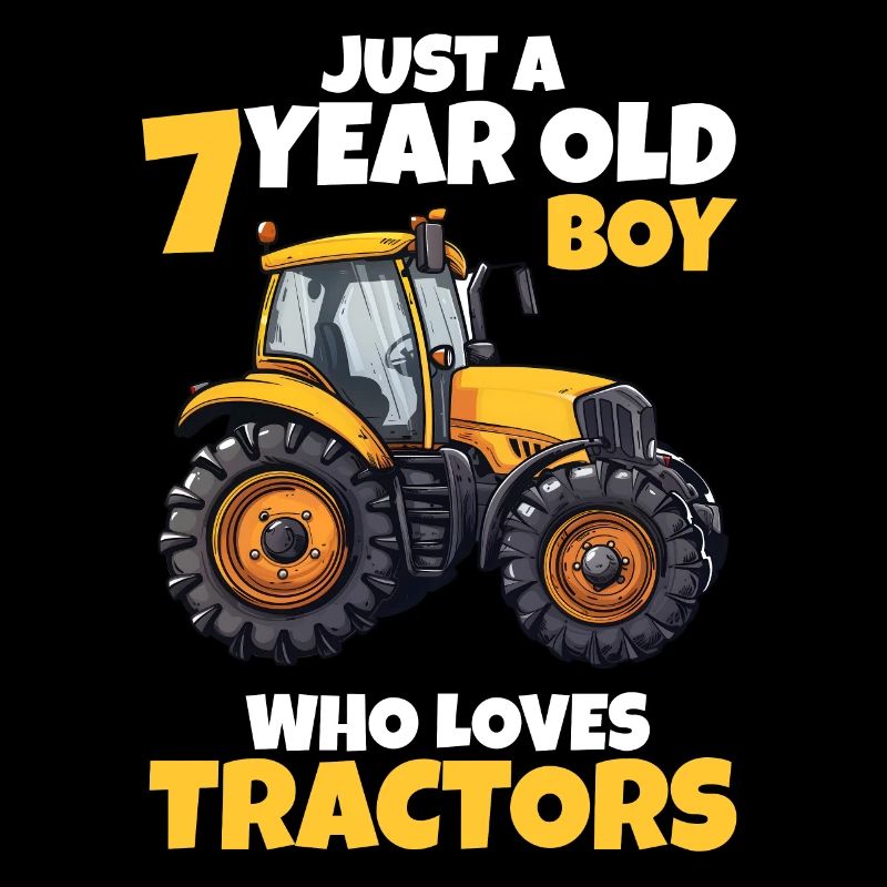 Traktor 7 Jahre 7. Geburtstag Junge Geschenk