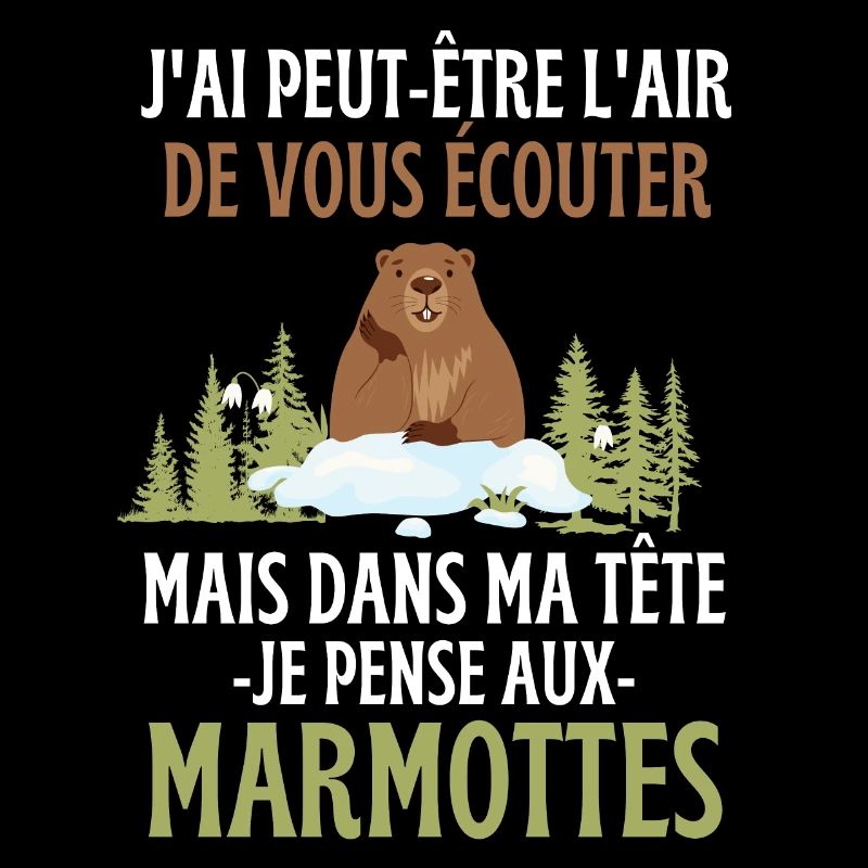 Dans ma tête je pense aux marmottes