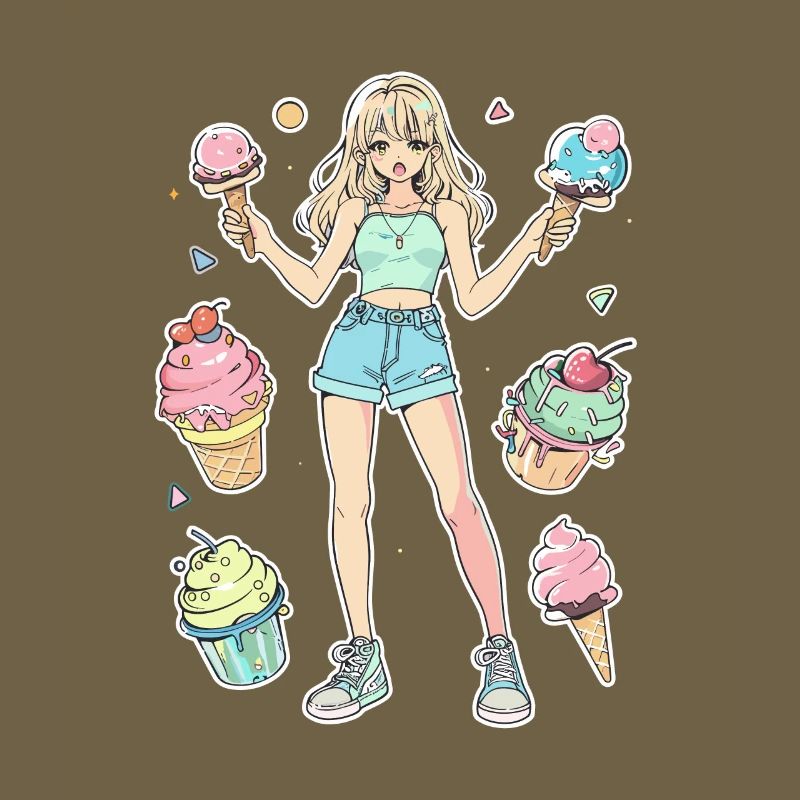 Eiscreme Mädchen