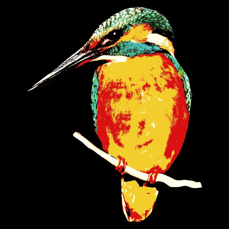 L’art de l’oiseau vivant sur textile