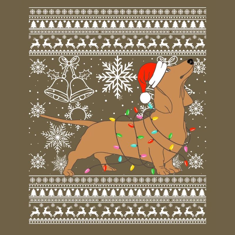 Teckel en mode Noël