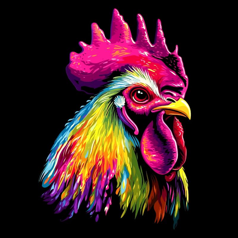 Hahn Chicken Daddy Hühnerstall Dad Landwirt Hühner