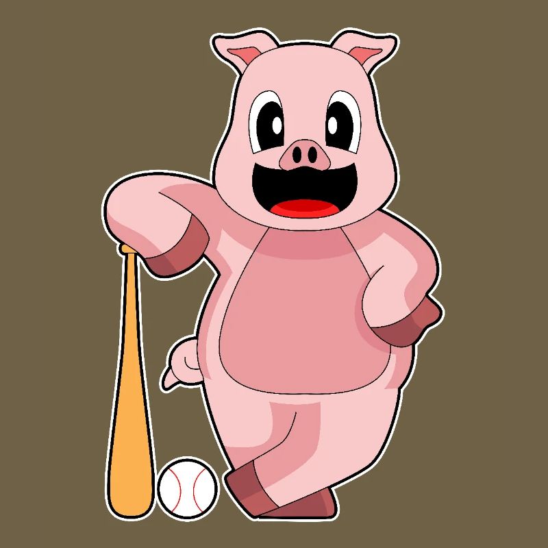 Pig Baseball Batte de baseball