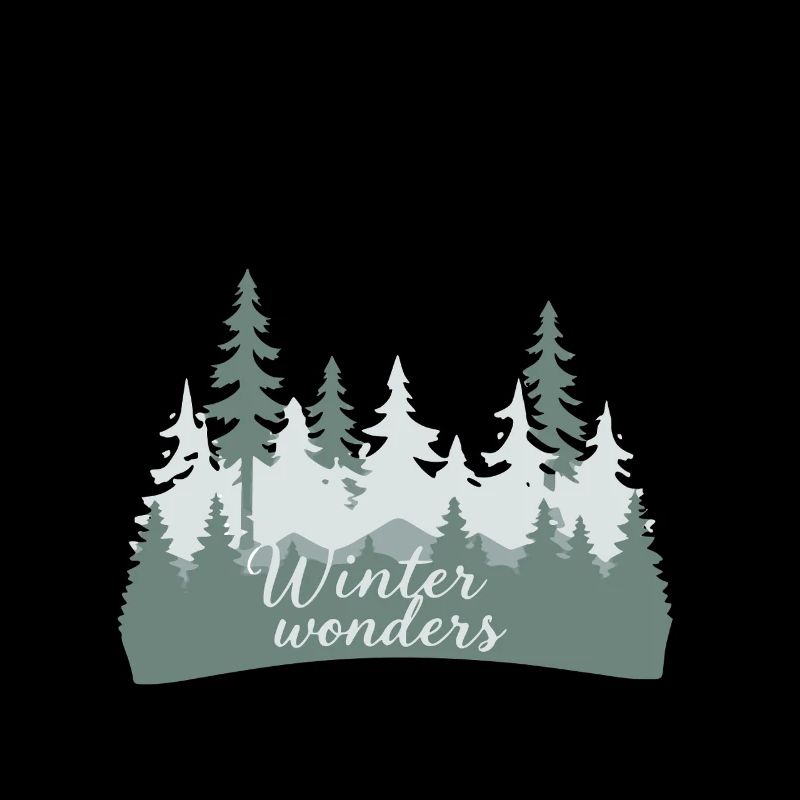 Winterwunderwald Silhouetten