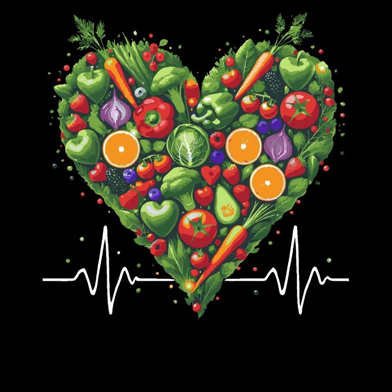 Cœur sain Fruit & Veggie Illustration