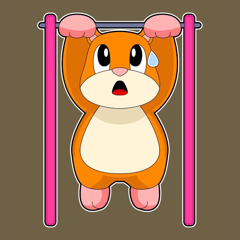 Hamster Bodybuilder Pull-ups Bodybuilding