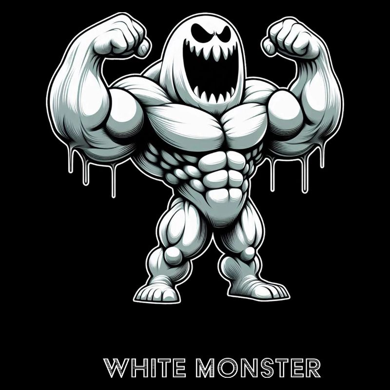 White Monster - Muskelmonster Gym Training