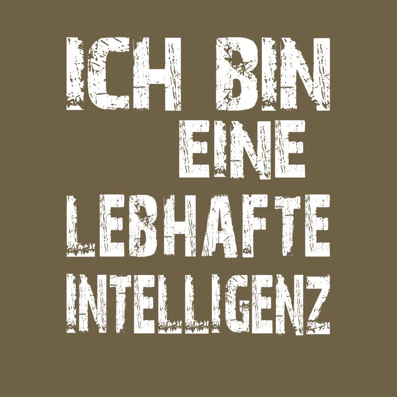 KI Spruch Ich bin eine lebhafte Intelligenz