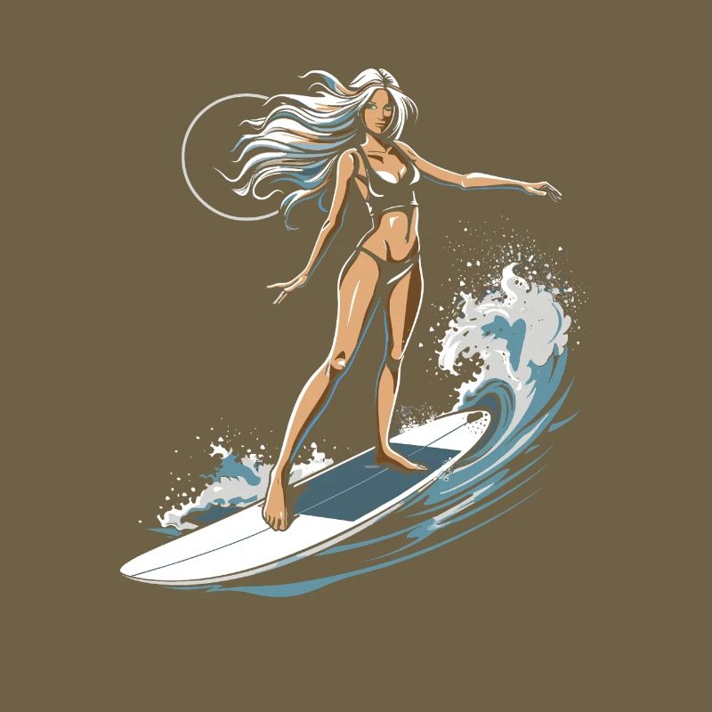 Graphique de surfeuse