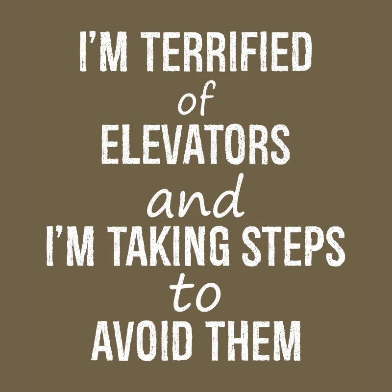 I'm terrified of elevators and I'm talking steps