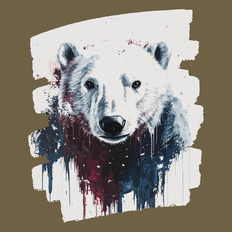Eisbär Graffiti Sprayer