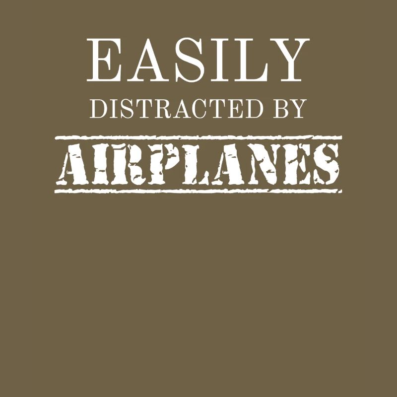 Easily Distracted By Airplanes Aviator Pilot