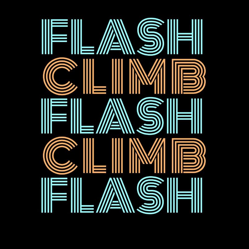 Escalade éclair escalade Bouldering Style Font