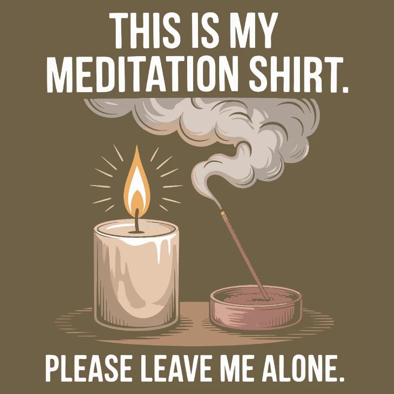 Funny Meditation Introvert Mindfulness Design