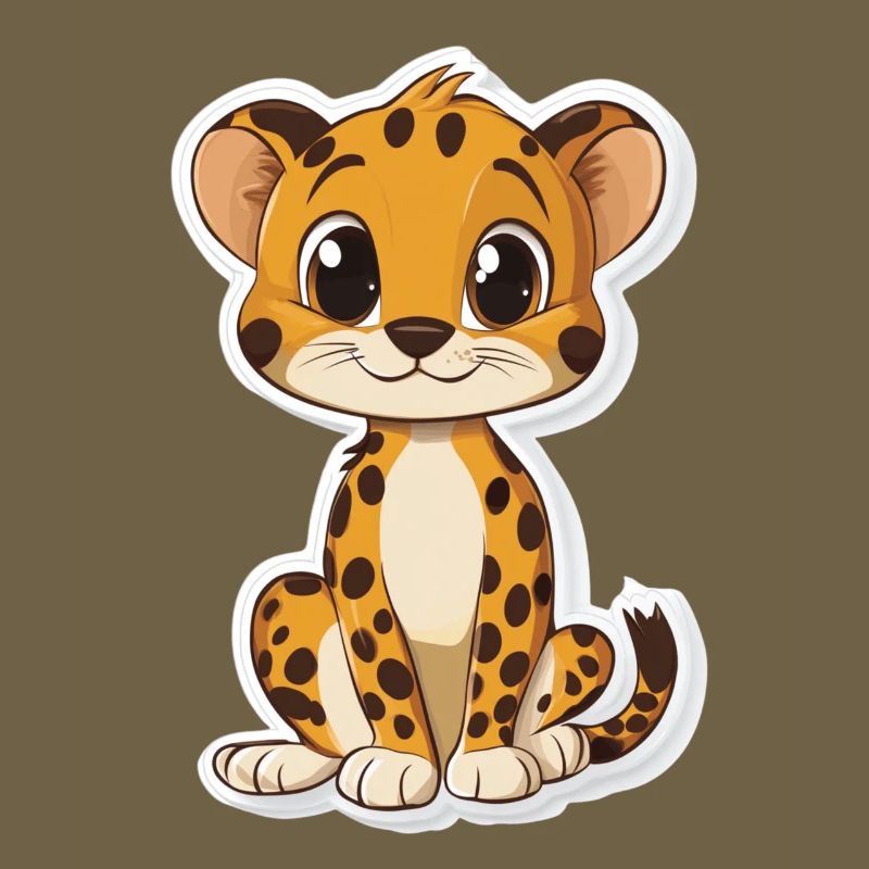 Guépard mignon