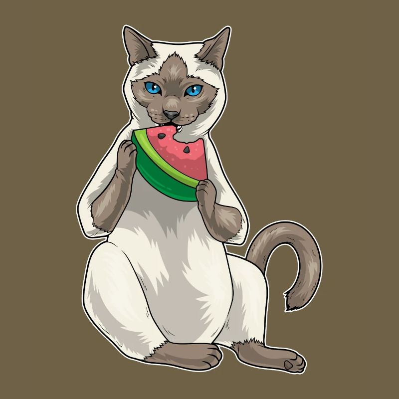 Chat siamois Pastèque