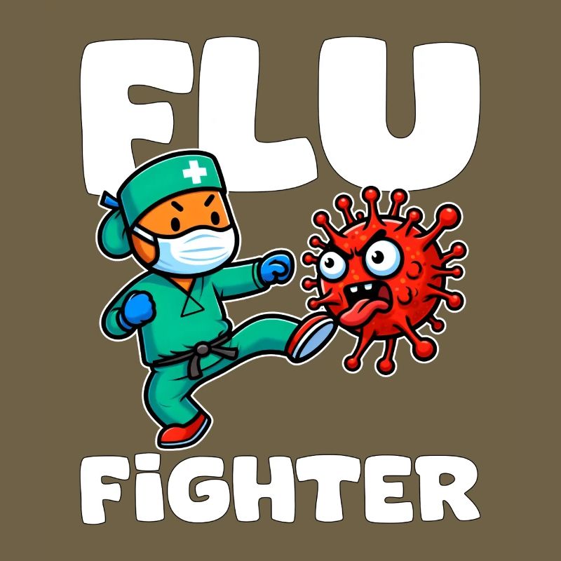 FLU FIGHTER - KRANKENSCHWESTER GESCHENK
