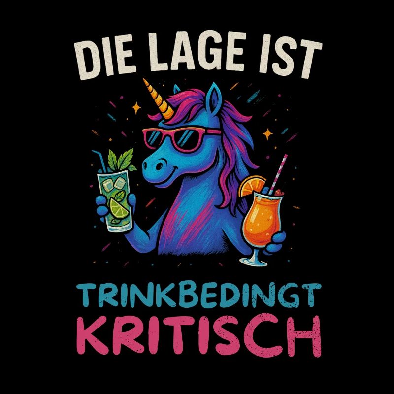 Lustiges Trinker Design Einhorn