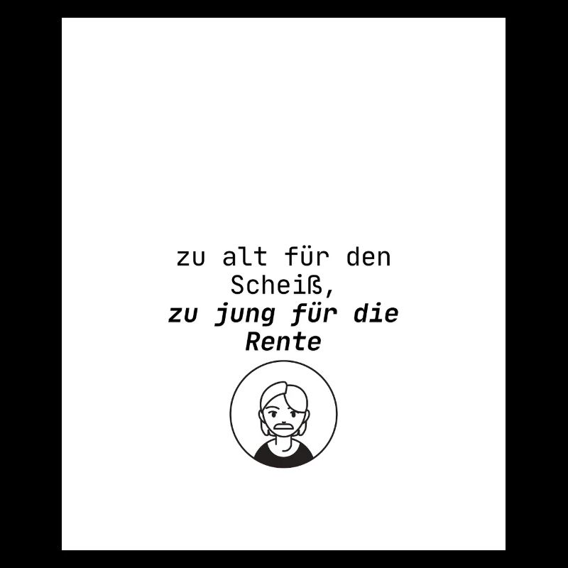 Alterssprüche Humor Design