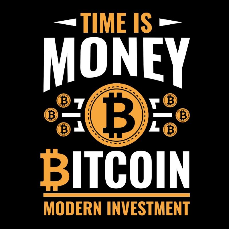 Bitcoin Zeit ist Geld Motiv