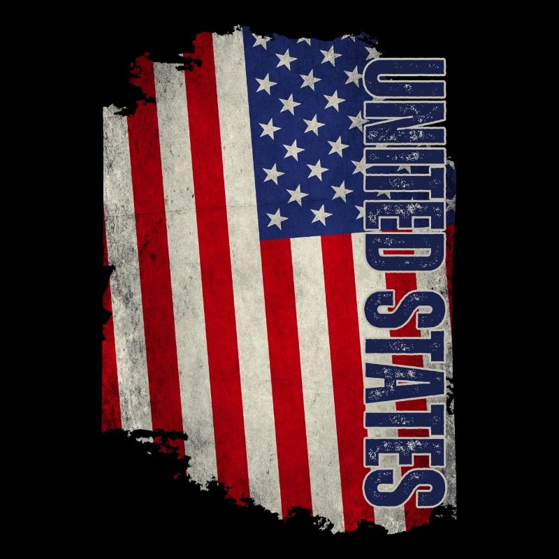 Drapeau des États-Unis, grunge vintage