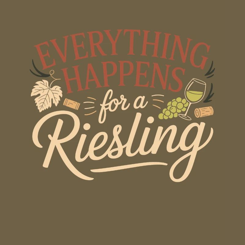 Wein Weintrinker Everything Happens For A Riesling