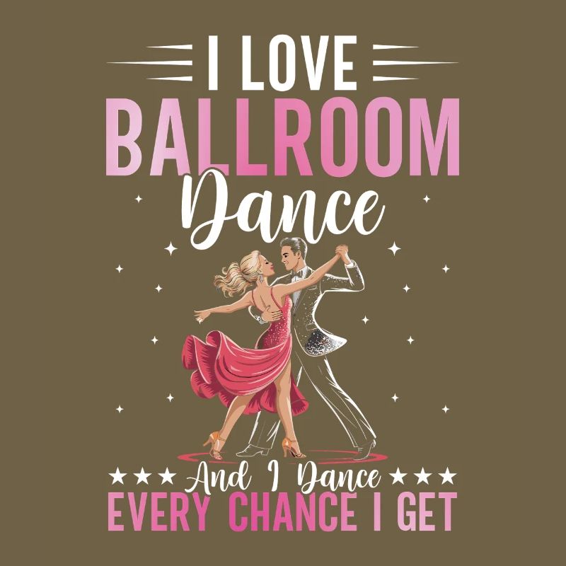 Ballroom Dancer Lovers Dancing Dance School