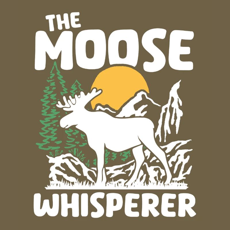 Conception de silhouette de la nature de l’orignal