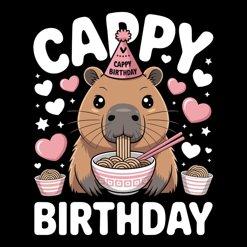 Capybara Ramen Anniversaire de Capy Anniversaire de Capy