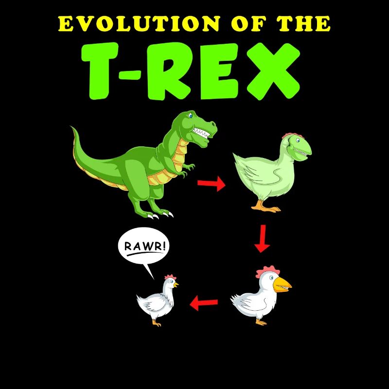 Die Entwicklung der T-Rex-Dinosaurier-Illustration