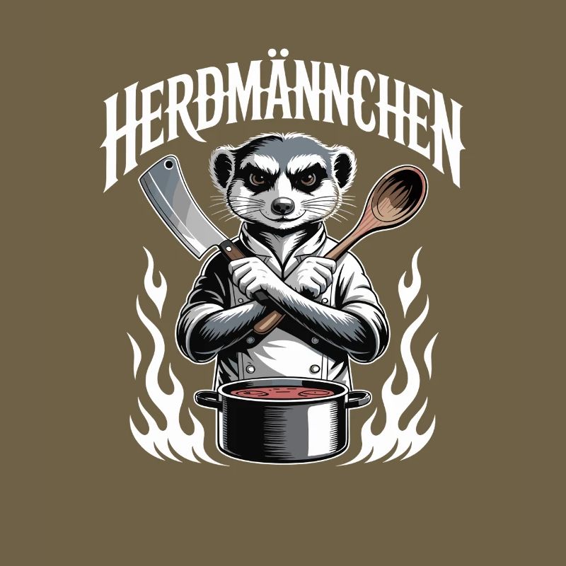 Herdmannchen Kochen Lustiger Koch Herdmannchen