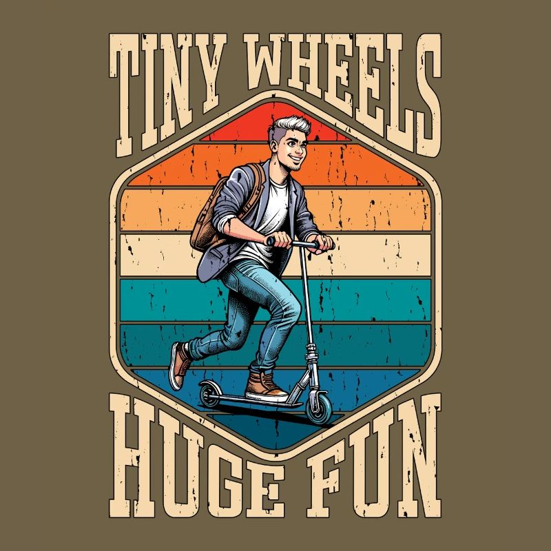 Scooter Tiny Wheels Huge Fun Motorcycle Lover