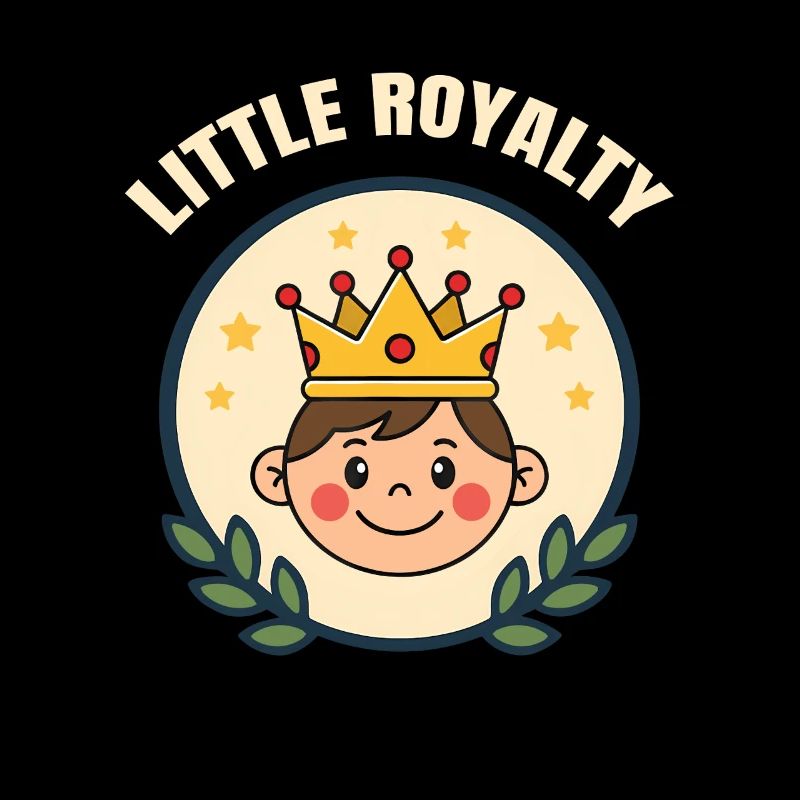 Petite royauté – Garçon mignon avec une couronne
