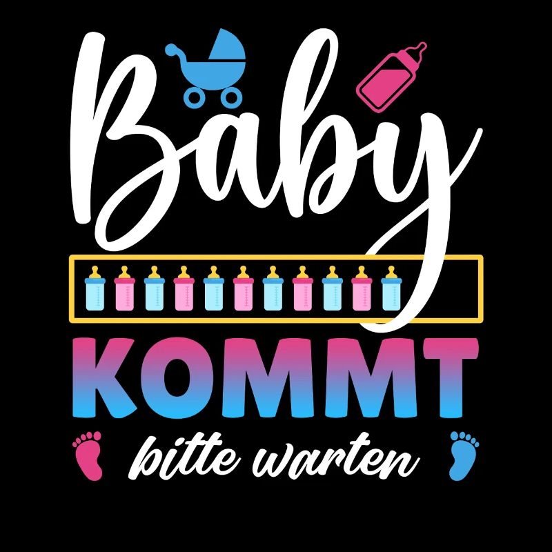 Bientôt maman BÉBÉ ARRIVE S'IL VOUS PLAÎT ATTENDEZ Drôle