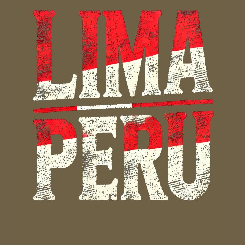 Lettrage rétro de Lima, Pérou