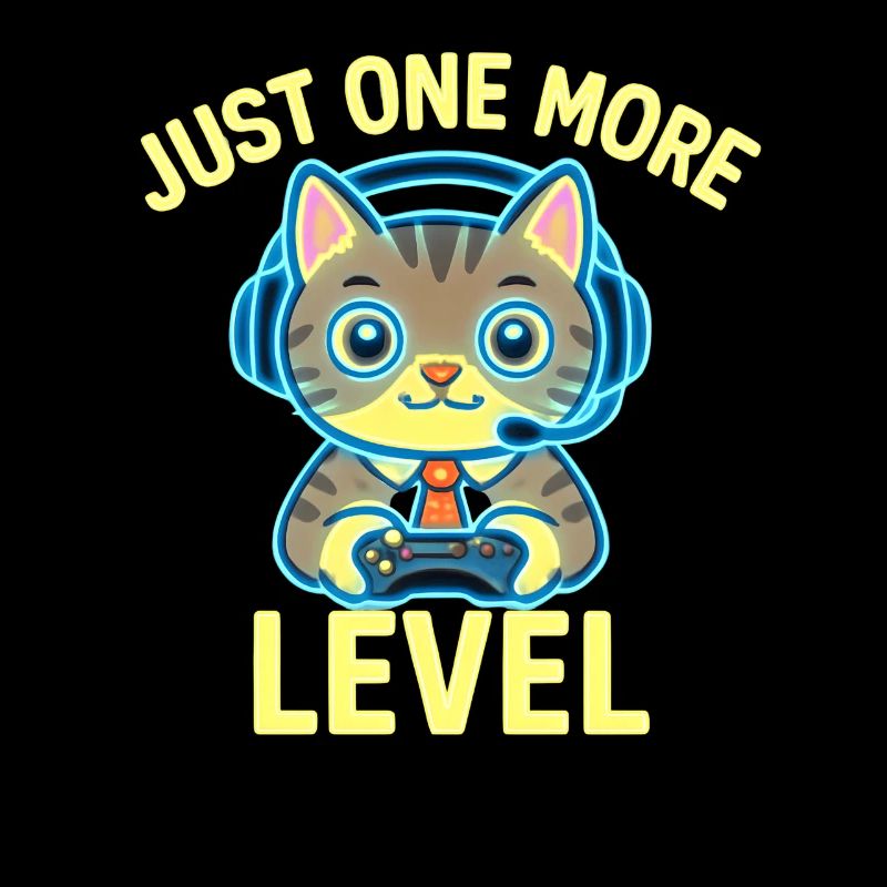 Gamer Cat – Just One More Level