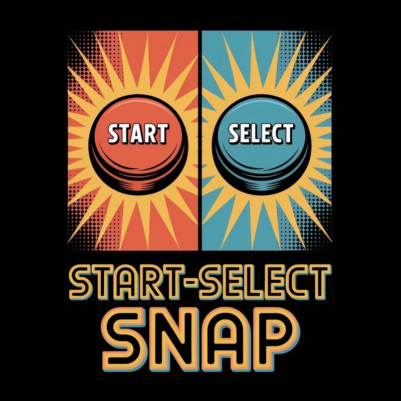 Start Select Snap Pop Culture Retro Video Game