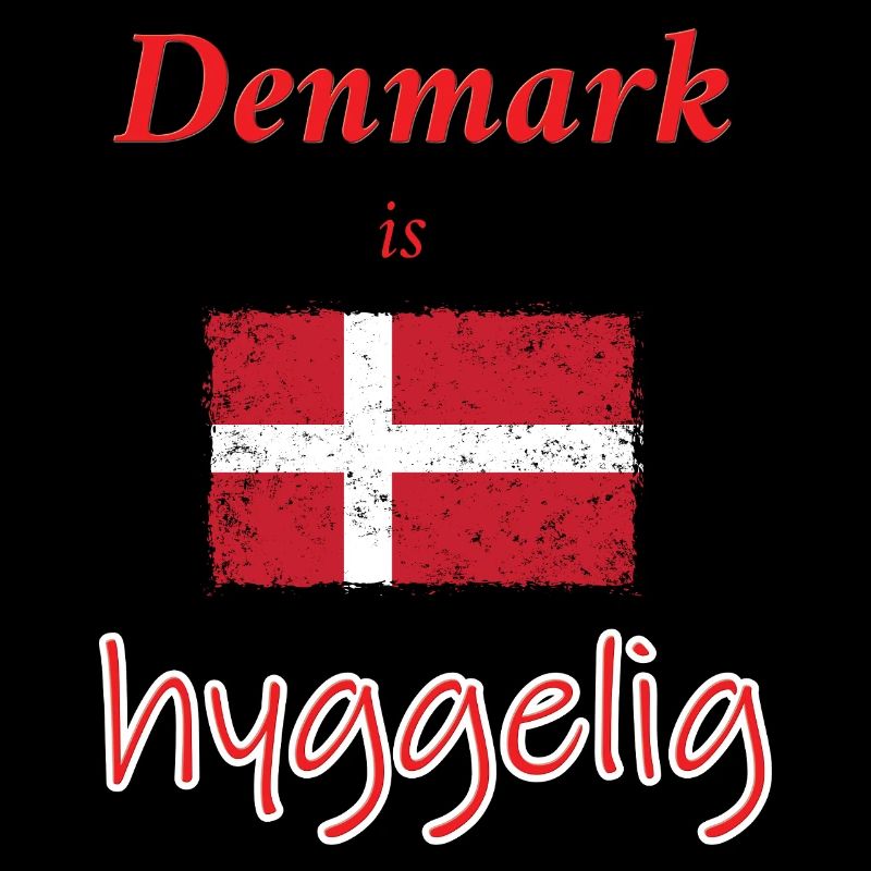 Hygelige Danemark Drapeau Illustration