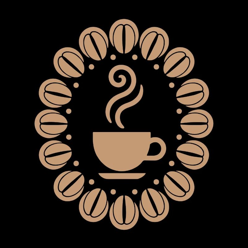 Tasse à café avec des grains de café Caféine