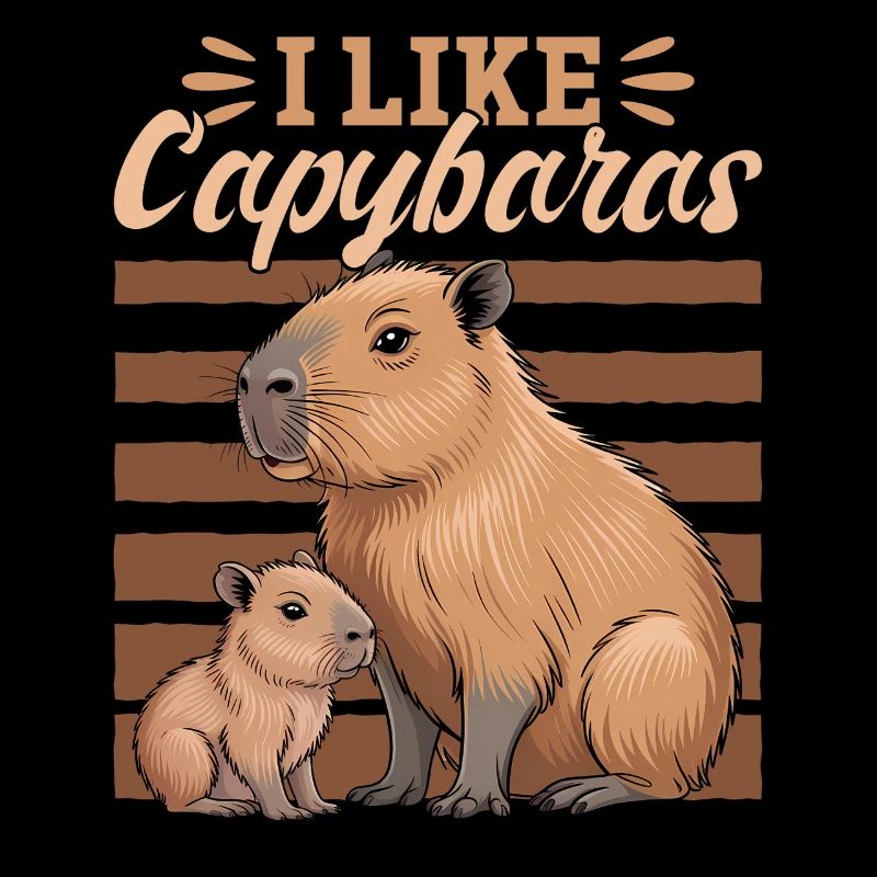 Funny aesthetic Kawaii Capybara