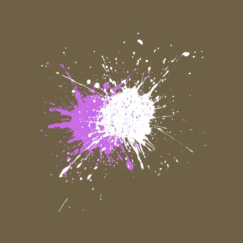 Explosion de couleur violette sur noir