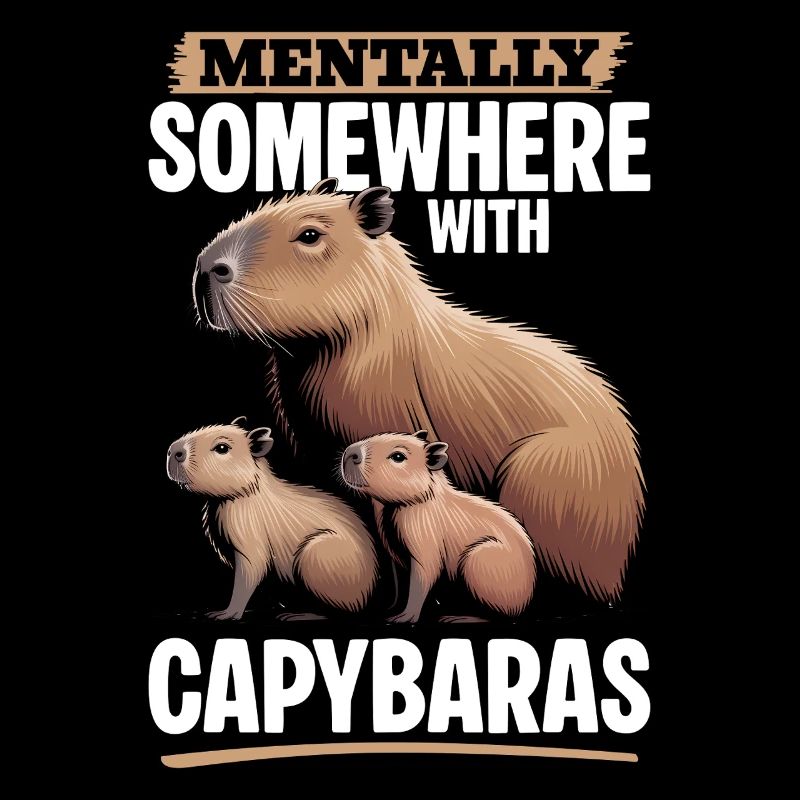 Funny aesthetic Kawaii Capybara